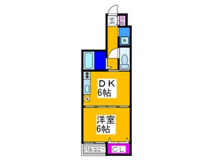 長居コーポの物件間取画像